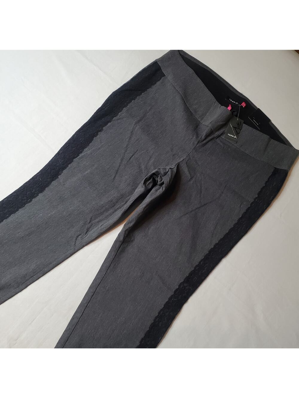 Torrid Women Size 2 (US 18) NWT Studio Pixie Luxe Skinny Pant Heather Gray
